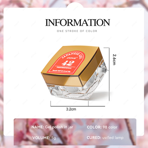JTING Ensemble de vernis à ongles en gel 98 couleurs pigmentées dans un pot <span class=keywords><strong>Peinture</strong></span> de style japonais vernis à ongles en gel couleurs OEM personnalisé Marque privée - Product Image 2