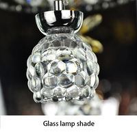 Luminaire suspendu LED personnalisé de style arabe pour chambre à coucher, salon, fleurs, cristal, salle à manger, lustre LED, chambre à coucher