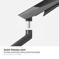 LDT84-C012-KP01 17 "-40" 12kg ordinateur de jeu support de bureau réglable bureau simple ressort mécanique moniteur Support bras de support