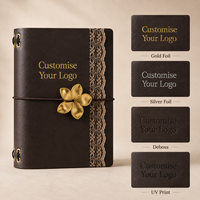 Carnet de notes de luxe personnalisé en cuir PU souple A5, agenda premium, avec logo, cadeau, inserts rechargeables, reliure à cordon élastique