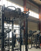 Machine Smith Commerciale en Acier Unisexe – Appareil d'Entraînement Complet pour Squat, Musculation, Presse à Banc, et Renforcement des Bras à Domicile