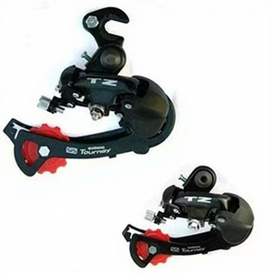 Cambio Trasero Tourney TZ50 de 18 Velocidades, Tipo Gancho Ajustable, Piezas Metálicas para Bicicleta de Montaña, Hecho en China - Product Image 1