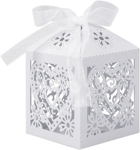 Caja de dulces ahuecada de alta calidad y alta apariencia, caja de recuerdo, venta al por mayor, caja de regalo de joyería con nivel láser de amor - Product Image 3