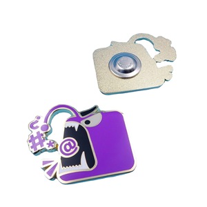 Cartoon Hot Air <b>Balloon</b> Magnetic Brooch Imitation Rose Gold Zinc Alloy Gift Badge Unisex Buckle Type - Product Image 5