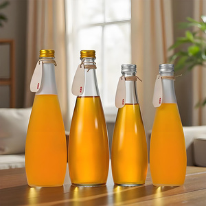 ขวดเครื่องดื่มแก้วรูปทรง <span class=keywords><strong>Evian</strong></span> 1L น้ำแร่ที่มีฝาโลหะ - Product Image 3