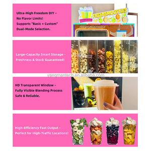 Máquina Comercial Interactiva de Smoothies con Pantalla Táctil de 32 Pulgadas y Ventana Transparente de Alta Definición para Mayor Atractivo <span class=keywords><strong>Visual</strong></span> - Product Image 5