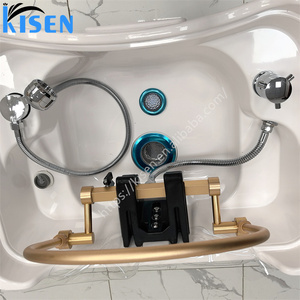 Kisen อ่างสระผมสุดหรูอ่างสปาแบบพกพาไม่มีท่อประปาอ่างแชมพูพร้อมถังเก็บน้ำหัวสปาสำหรับร้านเสริมสวย - Product Image 4