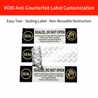 Etiquetas de Seguridad Adhesivas de Vinilo Impermeables Personalizadas, Etiquetas de Garantía con Código QR Anti-Falsificación, Etiquetas de Anulación de Garantía para Velas