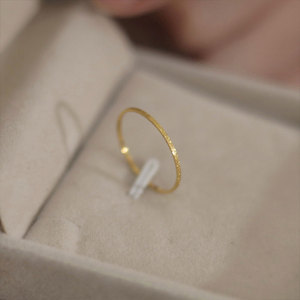 Anillos Resistentes al Agua y al Deslustre, Chapados en Oro PVD de 14k y 18k, Anillo de Moda de Acero Inoxidable 316L para Mujer - Product Image 2