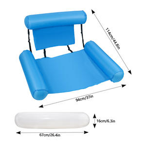 Borsa transfrontaliera portatile a tre tubi per divano gonfiabile con amaca gonfiabile in tessuto reclinabile per divertimento in acqua - Product Image 3