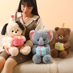 Juguete de Peluche de Perro de Cumpleaños al por Mayor con Caja de Regalo, Adorable Muñeco de Peluche de Cachorro, Regalo Perfecto para Cumpleaños, Aniversarios y Sorpresas - Product Image 6