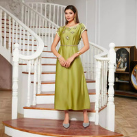 Robe BA7030 Dubaï Arabie Saoudite, vêtements arabes du Moyen-Orient, robe perlée faite à la main, vente transfrontalière
