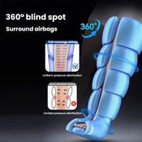 Système de récupération des jambes professionnel Eveekon, bottes de compression d'air sans fil avec compression séquentielle, masseur pour les jambes et les pieds