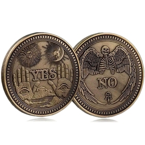 Pièce <span class=keywords><strong>de</strong></span> monnaie dorée imprimée en typographie à l'aiguille, style moderne, pour <span class=keywords><strong>jeu</strong></span> <span class=keywords><strong>de</strong></span> fête d'Halloween - Product Image 2