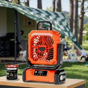 Ventilateur portable de camping à refroidissement rapide 20000mAh avec lumière LED, ventilateur à brumisation d'eau USB, mini ventilateur rechargeable pour l'extérieur - Product Image 6