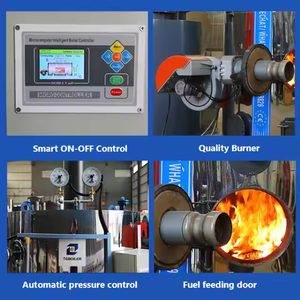 מחולל קיטור ביומסה אנכי אוטומטי, יעיל וחסכוני, ידידותי לסביבה, מתוצרת מפעל ג'ונגפיי LHG - Product Image 3