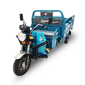 व्यावसायिक उपयोग के लिए 1600*1100mm 3 पहिया मोटर चालित तिपहिया साइकिल Tekerlekli Motosiklet बिजली यात्री के लिए