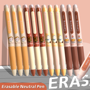 Bán buôn 0.5 mét nhựa Gel bút với có thể thu vào màu xanh & mực đen phong cách thời trang Thùng xóa được cho các trường học & văn phòng bằng văn bản - Product Image 2