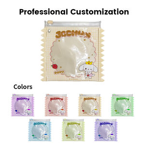 Pochette à fermeture éclair transparente de haute qualité avec option de logo personnalisé, sacs à badges transparents en TPU/PVC/EVA - Product Image 2