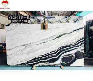 दीवार पैनल के लिए काली नसों के साथ प्राकृतिक सफेद डोलोमाइट संगमरमर और फर्श संगमरमर पुस्तक मैच पांडा सफेद संगमरमर - Product Image 1