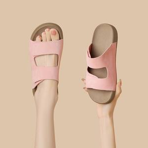 NOVEDAD DE VERANO 2025, sandalias deslizantes Retro a la moda para <span class=keywords><strong>mujer</strong></span>, suela gruesa para <span class=keywords><strong>plataforma</strong></span> de velcro, estilo superior - Product Image 4