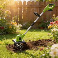 VERTAK 20V Mini motobineuse sans fil, motoculteur, cultivateur, rechargeable, léger, motobineuse électrique, désherbeur pour jardinage, aérateur de pelouse
