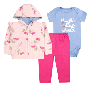 Produttore di <span class=keywords><strong>Abbigliamento</strong></span> per Bambini Personalizzato, Set di 3 Pezzi con Felpa, Stampa Animale/Floreale, 6-24 <span class=keywords><strong>Mesi</strong></span>, Edizione Primavera e Autunno - Product Image 1