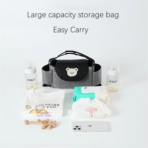 Universal Oxford Schulter gurt Kinderwagen Organizer Getränke halter Tragbare <span class=keywords><strong>Baby</strong></span> Travel Essential Zubehör Für alle Mama Taschen - Product Image 4