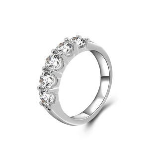 Впечатляющее кольцо из настоящего бриллианта диаметром 3,5 мм, кольцо из белого золота 14 к с круглым бриллиантом для лаборатории, ювелирные изделия из драгоценных камней - Product Image 2