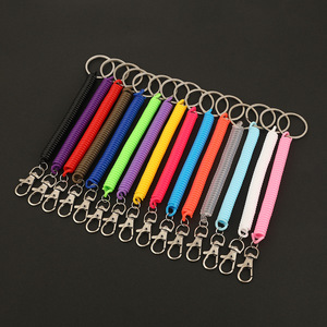 Creative handmade woven PU leather rope keychain accessories leather key rings car pendants <b>small</b> <b>gifts</b> wholesale - Product Image 2