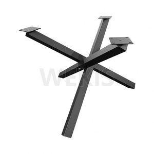 WEKIS DIY Spider <b>Table</b> Frame <b>Table</b> Legs Furniture Legs Powder Coated Steel Legs Industrial Style Spider Shape Legs Easy Assembly - Product Image 2