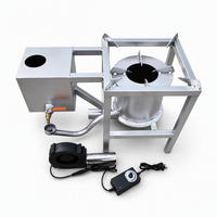 Poêle à huile usagée sans fumée 12V en acier au carbone, brûleur multi-combustibles, souffleur réglable, chauffage d'atelier et de garage, vente en gros, personnalisation OEM