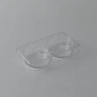 Custom Macaron cioccolato trasparente scatola di imballaggio in plastica per animali domestici vassoio Blaster monouso a conchiglia per specifiche alimentari personalizzate