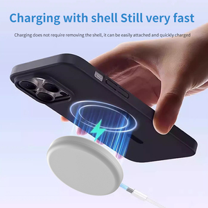 Chargeur sans fil magnétique 3 en <span class=keywords><strong>1</strong></span>, charge rapide 15W, type-C, chargeur sans fil portable rond, logo personnalisé, cadeau, vente chaude 2026 - Product Image 2