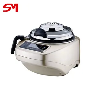 Automatic control and automatic stir electric cooking pan