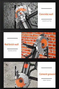 Machine <span class=keywords><strong>à</strong></span> rainurer murale sans brosse <span class=keywords><strong>à</strong></span> courant alternatif électrique haute puissance chasseur de mur en béton et outil de coupe d'<span class=keywords><strong>eau</strong></span> Machine <span class=keywords><strong>à</strong></span> rainurer filaire - Product Image 3