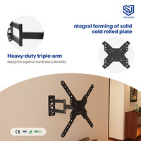 Soporte de TV CP303 de 26 a 65 Pulgadas, Soporte de Pared Articulado para Monitor de TV con Movimiento Completo, Inclinación Ajustable de -5~+5 Grados