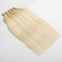 Extensions de cheveux vierges Remy européens 2025 de haute qualité, blond 613, double trame invisible Genius Weft, cuticules brutes alignées