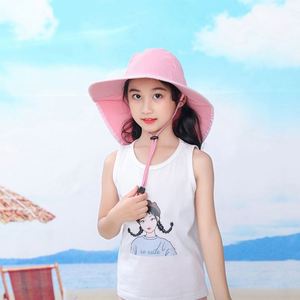 Sombrero de Pescador Infantil Ajustable de Poliéster de Secado Rápido con Dibujos Animados, Casual, para Exteriores, Senderismo, Impermeable, con Cordón - Product Image 4