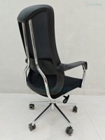 Chaise De Bureau Pivotante Moderne avec Mousse à Mémoire de Forme, Accoudoir de Gestion à Dossier Moyen Haut, Tissu en Maille, Directeur Exécutif