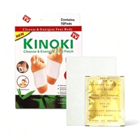 Patchs détoxifiants japonais Kinoki OEM ODM en or de qualité supérieure pour la perte de poids et l'amincissement, patchs détoxifiants au ginseng