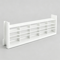 Grille de ventilation linéaire en aluminium à bride personnalisée OEM pour caravane, couvercle de ventilation encastré pour armoire de camping-car