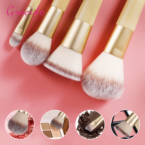 Vente en gros de pinceaux de maquillage avec fond de teint et logo personnalisé, ensemble de pinceaux de maquillage avec <span class=keywords><strong>pierre</strong></span> à gratter et étui professionnel - Product Image 4