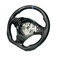 Volant sport personnalisable en fibre de carbone et cuir PU à 3 branches pour E90 E91 E92 E93
