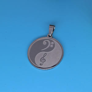 Qiandi נירוסטה יין-יאנג טרבל ויאנג טרבל תליון די אביזרים תכשיטים - Product Image 4