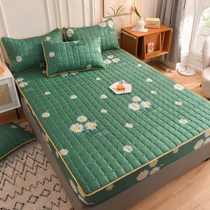 Ga Trải Giường In Hình, Ga Bọc Bảo Vệ Nệm Polycotton, Ga Trải Giường Cố Định, Vừa Vặn Với Giường Cỡ Queen