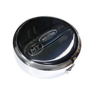Housse de roue de secours noire pour modèles Toyota Prado FJ120LC120 2003-2009. - Product Image 1