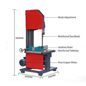 Holzbearbeitungs-Bandsäge Modell 40/50 Vertikale Tischbandsäge Holzschneidemaschine, Kompakte Haushalts-Kurvensäge mit Präzisionsschnitt - Product Image 5