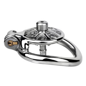 Jaula de Castidad Metálica con Catéter, Dispositivo de Castidad de Acero Inoxidable con Llave, Juguetes Sexuales BDSM, Artículos para Coqueteo en Pareja - Product Image 4