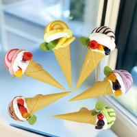 Grote knapperige PVC koelkastmagneet, creatieve huisdecoratie, vroegkinderlijke educatie, speelgoed, fruit, ijsjes, modelvorm